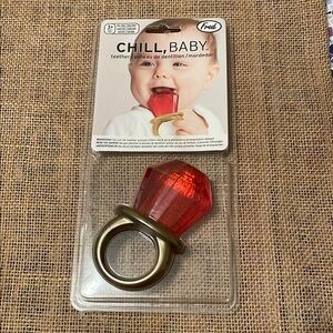 Fred Red and Gold Jewelry Ring Teether
